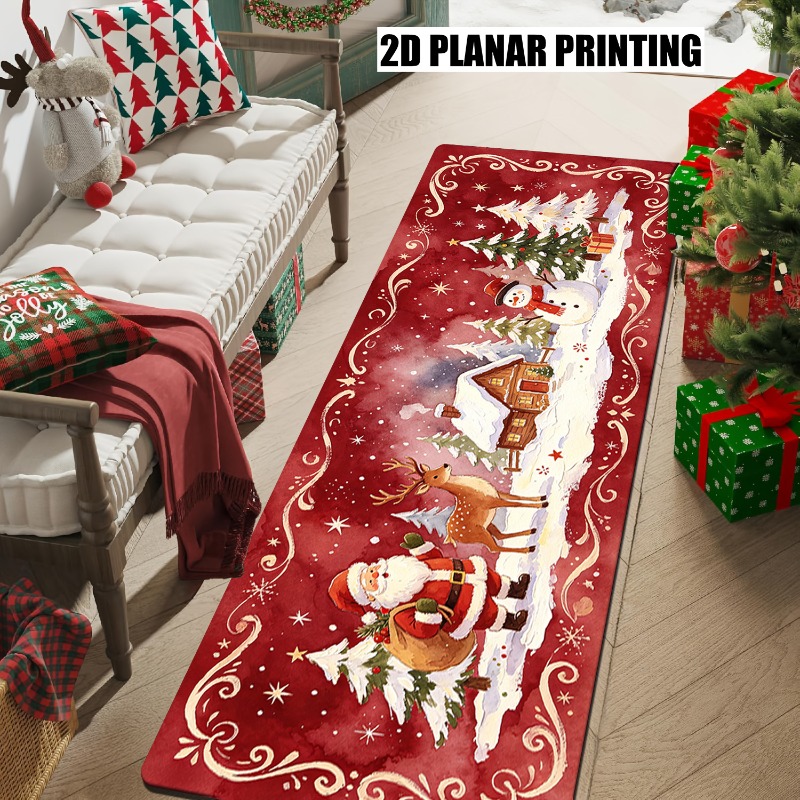 Tapis de Noël long, motif cloc - Commercial Wall Printing Machine avis et prix