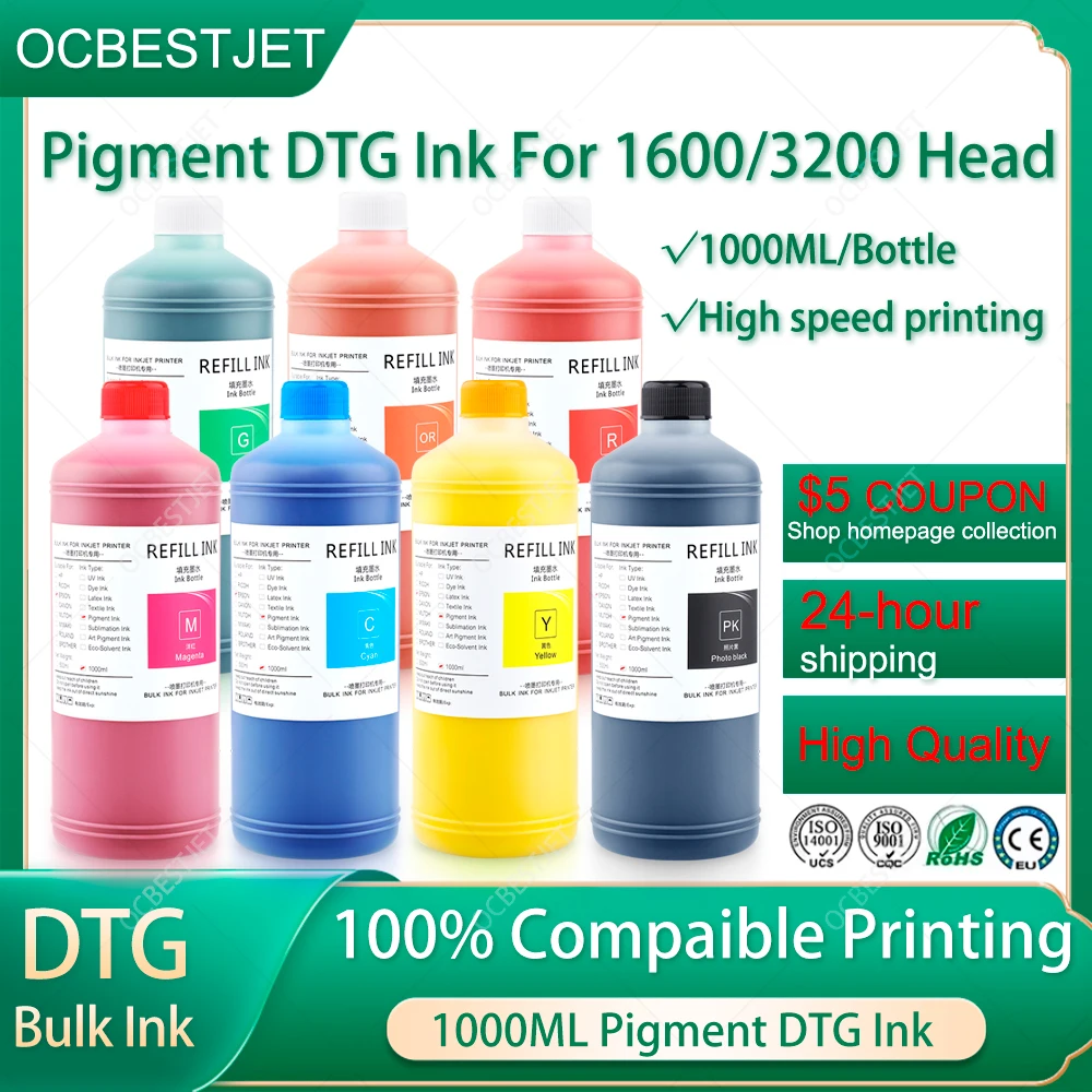 Encre textile DTG 1000ML/boute - Direct To Garment Ink avis et prix
