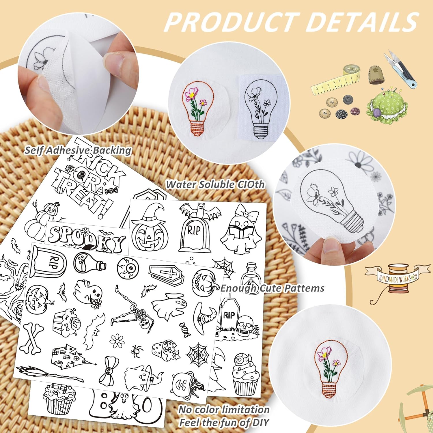 Motif de broderie stabilisateu - Embroidery Stabilizer Backing avis et prix