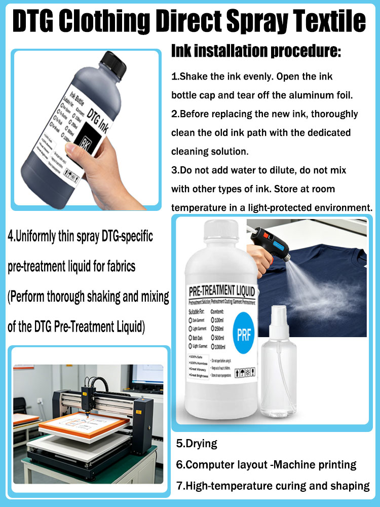 Encre textile DTG pour imprima - Direct To Garment Ink avis et prix